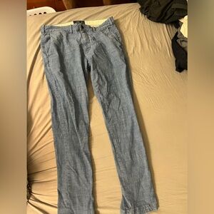 Abercrombie & Fitch Casual Blue Men's Chinos Pants